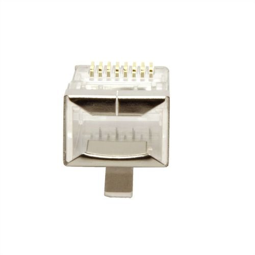 CONECTOR RJ45 8 HILOS CAT.6/6A, STP CON GUIA  (BOLSA 100 UNIDADES) VALUE