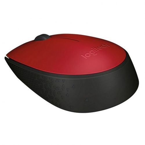 LOGITECH RATON WIRELESS OPTICO M171 ROJO