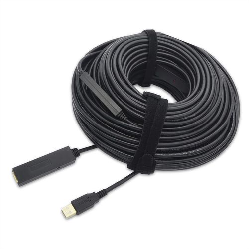 CABLE DE EXTENSION A M/A H USB 2.0 ACTIVO NEGRO 30 M VALUE