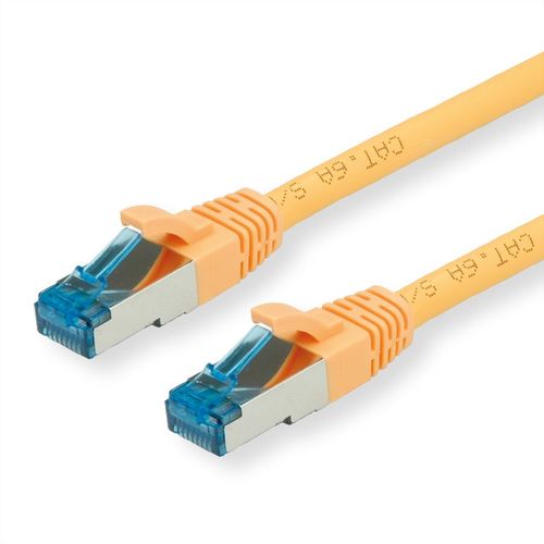 LATIGUILLO RJ45 2 M. CAT.6A S/FTP AWG 27 500 MHZ  COBRE  LIBRE DE HALOGENO AMARILLO VALUE