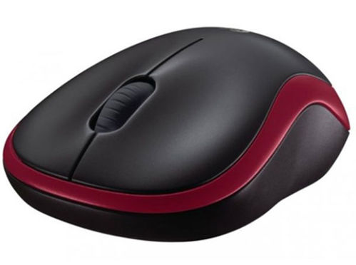 LOGITECH RATON WIRELESS OPTICO M185 ROJO