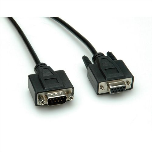 CABLE SERIE 1 M DB9 M/H, RS232, CON TORNILLOS BEGRO VALUE