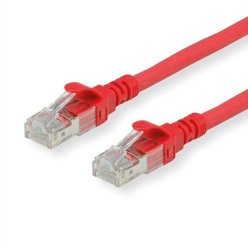 LATIGUILLO RJ45 15 M. CAT.6A UTP COBRE LIBRE DE HALOGENO COMPONENT LEVEL ROJO ROLINE