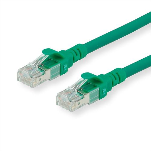 LATIGUILLO RJ45 15 M. CAT.6A UTP COBRE LIBRE DE HALOGENO COMPONENT LEVEL VERDE ROLINE