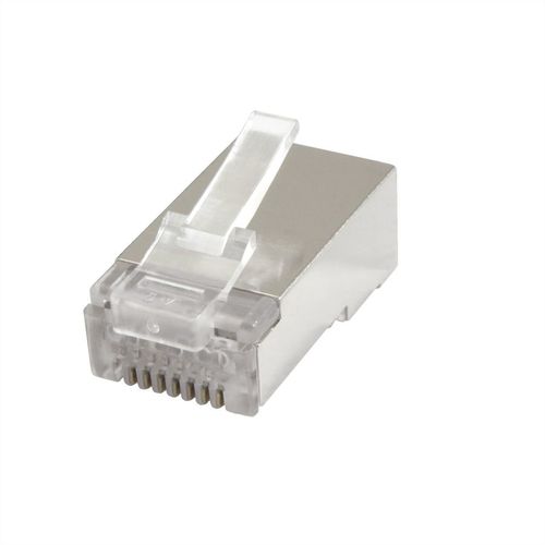 CONECTOR RJ45 8 HILOS CAT.6  S/FTP CON GUIA (BOLSA 10 UNIDADES) VALUE