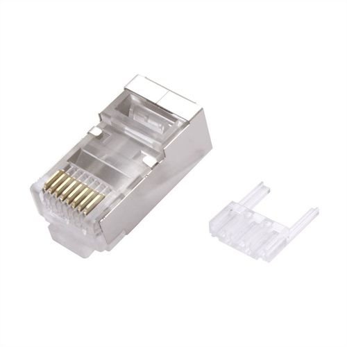 CONECTOR RJ45 8 HILOS CAT.6  S/FTP CON GUIA (BOLSA 10 UNIDADES) VALUE