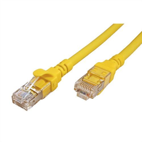 LATIGUILLO RJ45 15 M  S/FTP  CAT.6A, COBRE, LSOH, COMPONENT LEVEL, AMARILLO, ROLINE