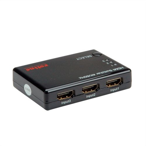 SWITCH/CONMUTADOR/MULTIPLEXOR HDMI 4K, 3 VIAS, 3 ENTRADA/ 1 SALIDA ROLINE