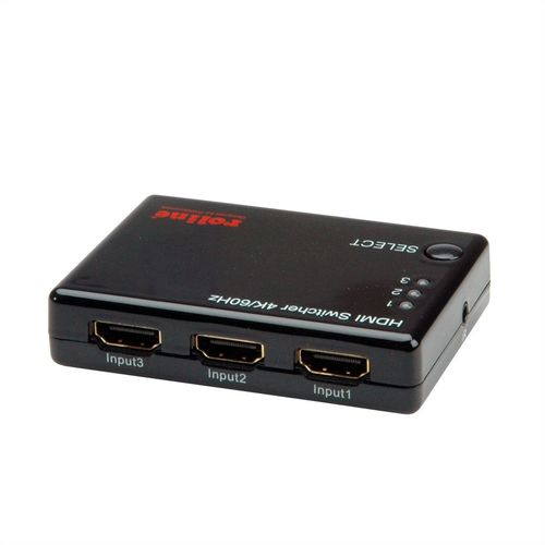 SWITCH/CONMUTADOR/MULTIPLEXOR HDMI 4K, 3 VIAS, 3 ENTRADA/ 1 SALIDA ROLINE