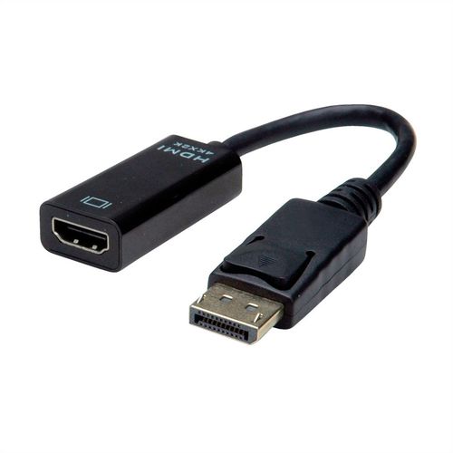 ADAPTADOR DP - HDMI, M/H, v1.2, 3840 x 2160 @30Hz (4K, Full HD)CABLE 15 CMS VALUE