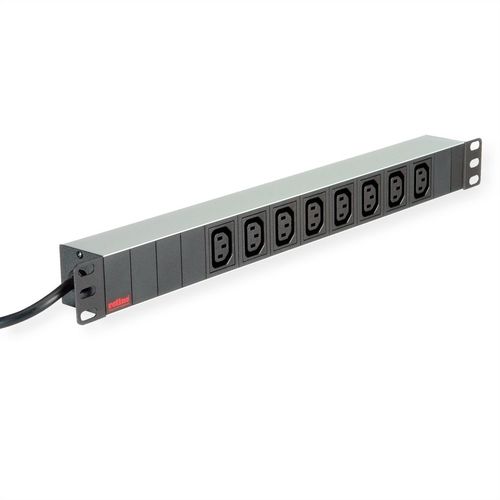 REGLETA 19" PDU PARA RACKS  8 TOMAS 3600W, IEC320 C13 - C20 M, ALUMINIO , 2 M ROLINE