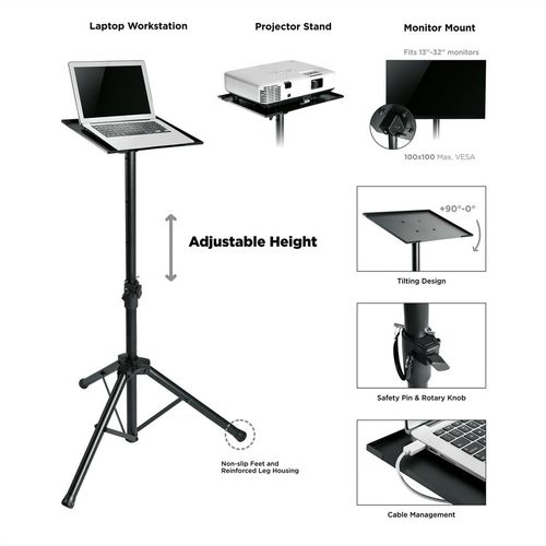 Soporte de trípode multiusos, ajustable en altura VALUE