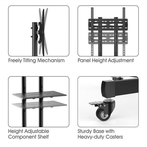 Soporte Móvil de TV de acero, poste telescópico, <50 kg (94 - 178 cm / 37 - 70) VALUE