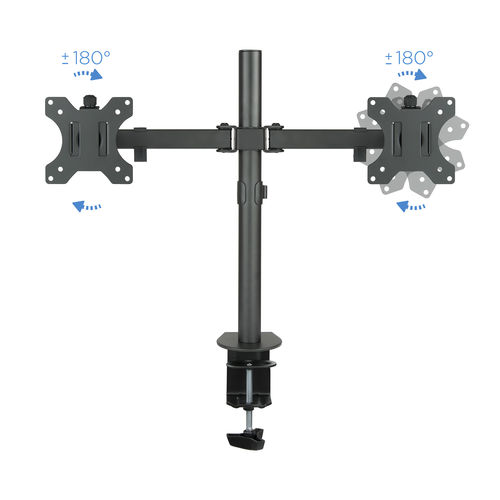 SOPORTE DE MESA PARA 2 MONITORES DE 13" A 32" (8 KG POR BRAZO) VESA 100X100