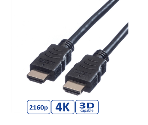 CABLE HDMI 1 M 4K 3840x2160 30Hz M/M NEGRO VALUE