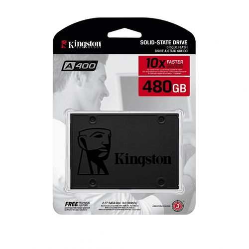 DISCO DURO INTERNO SOLIDO SSD KINGSTON A400 480GB - SATA III - 2.5" / ( CANON DIGITAL 1.50 € INCL. )