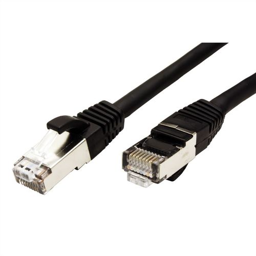 LATIGUILLO RJ45 5 M. CAT.6 S/FTP (PIMF) AWG28 COBRE LIBRE DE HALOGENO NEGRO VALUE