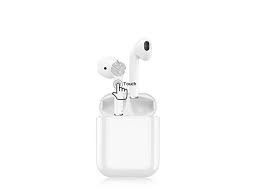 Mini auriculares Bluetooth 5.0 Bluetooth  con micrófono ANDROID/IOS con caja de carga Blanco