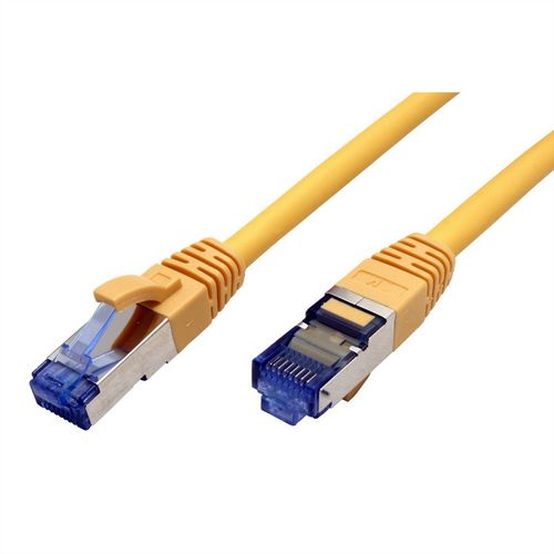 LATIGUILLO RJ45 0,5 M. CAT.6A S/FTP AWG 27 500 MHZ COBRE LIBRE DE HALOGENO AMARILLO VALUE