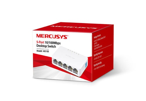 Switch Sobremesa 5-Puertos 10/100Mbps MERCUSYS