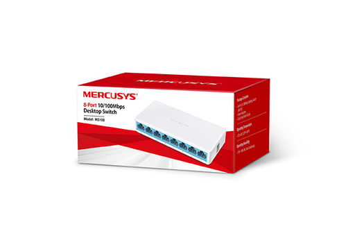 Switch Sobremesa 8-Puertos 10/100Mbps MERCUSYS