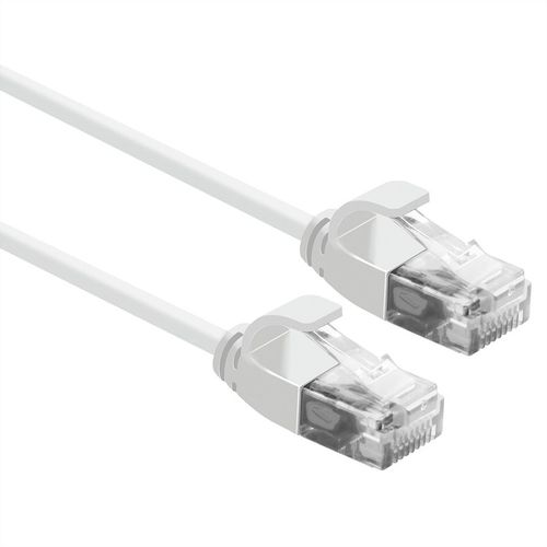 LATIGUILLO RJ45 2 M. CAT.6A UTP DATA CENTER SLIM  LSOH AWG 32 COBRE BLANCO ROLINE