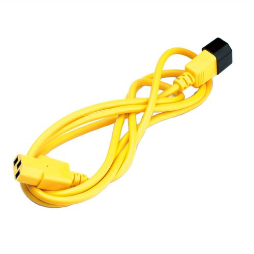 CABLE ALIMENTACION CPU A MONITOR IEC320 C14/C13, 1.8M, AMARILLO ROLINE