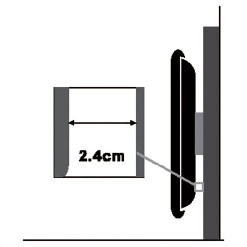 SOPORTE LCD/TFT PARED TV VESA MAX 700X500 80 KG BAJO PERFIL PANTALLAS DE 81 A 152 CMS VALUE