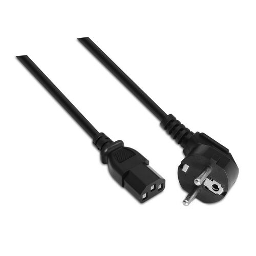 CABLE ALIMENTACION CPU, SCHUKO CEE7/M-C13/H, NEGRO, 100% COBRE PURO AWG18 5 METROS