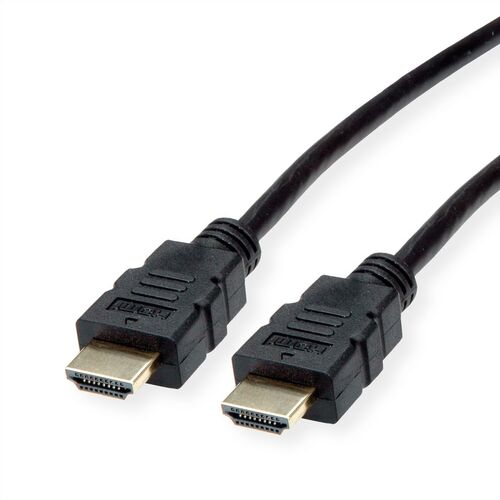 CABLE HDMI 2 M High Speed  + Ethernet, 3840 x 2160 @30Hz (4K, Full HD), flexible TPE, M/M, ROLINE