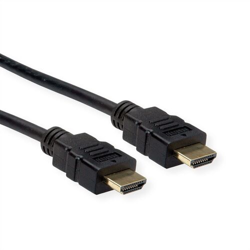 CABLE HDMI 3 M High Speed  + Ethernet, 3840 x 2160 @30Hz (4K, Full HD), flexible TPE, M/M, ROLINE