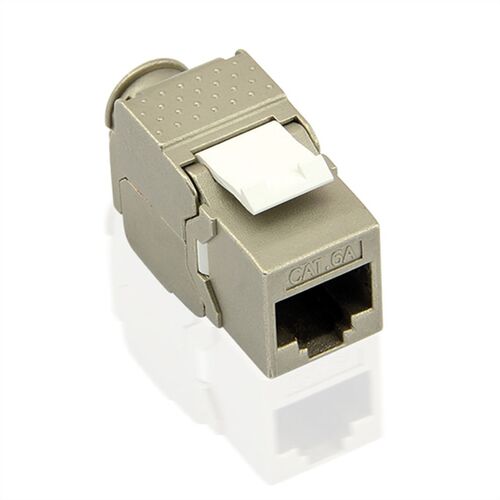 Conector  Keystone Jack, Cat.6A (Clase EA), RJ-45, STP, sin herramientas, SLIM VALUE