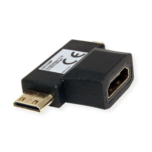 ADAPTADOR HDMI EN TVALUE HDMI T - HDMI - HDMI Mini + HDMI Micro