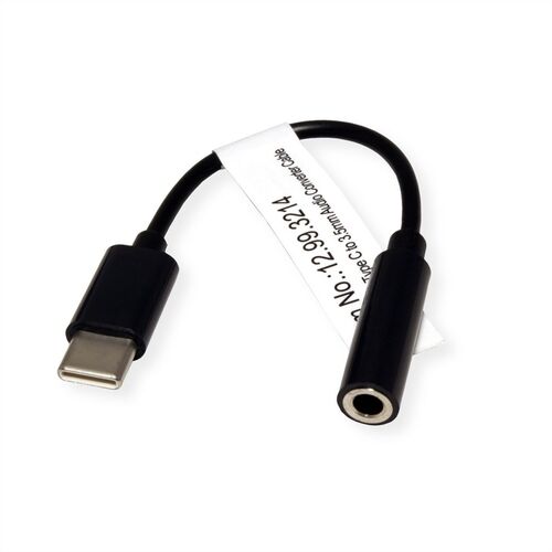 CONVERTIDOR USB TIPO C MACHO- AUDIO JACK 3,5 MM HEMBRA 0,13 M VALUE