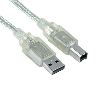 CABLE USB 2.0 1,8 M. A-B  MODDING CON LUZ BLANCA ROLINE