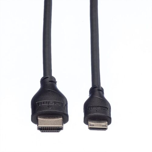 CABLE HDMI 2 M. HDMI A M/HDMI TIPO C (MINI) M ALTA VELOCIDAD CON ETHERNET ROLINE