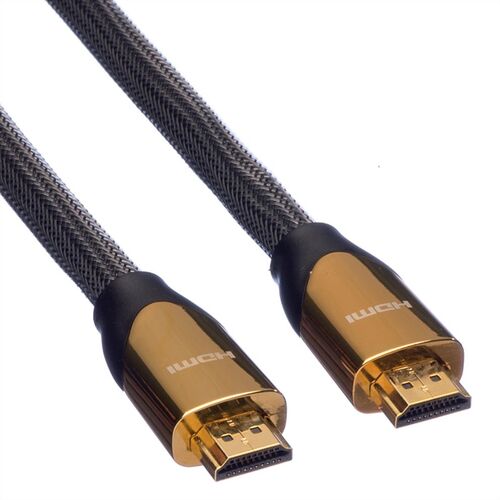 CABLE HDMI 2.0 3 M  PREMIUM ORO ULTRA HD CABLE + ETHERNET CERTIFICADO ROLINE