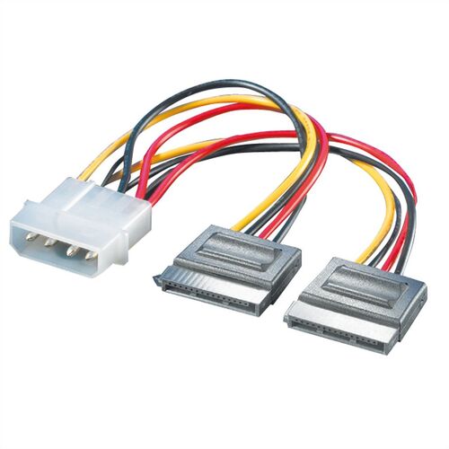 CABLE SATA 0,15 M. ALIMENTACION INTERNA  2 X SATA H / MOLEX  M