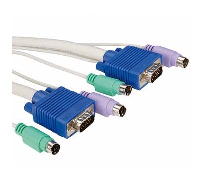 CABLE KVM 6 M. TECL. 2XMD6M/RATON 2XMD6M/ MONITOR HDB15M-HDB15M