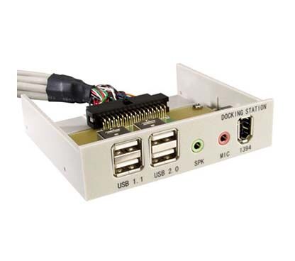 HUB USB 2.0 INTERNO PANEL MULTIFUNCION 2XUSB 2.0 - 2X USB 1.1,  3,5 USB/FIREWIRE/AUDIO